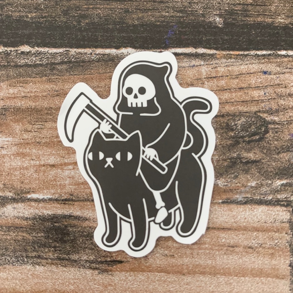 Reaper Kitty Sticker